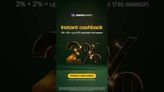 #ad #promotion  up to 5% cashback this holiday season