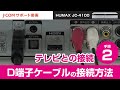 HUMAX JC-4100 テレビとの接続－手順② D端子ケーブルの接続方法