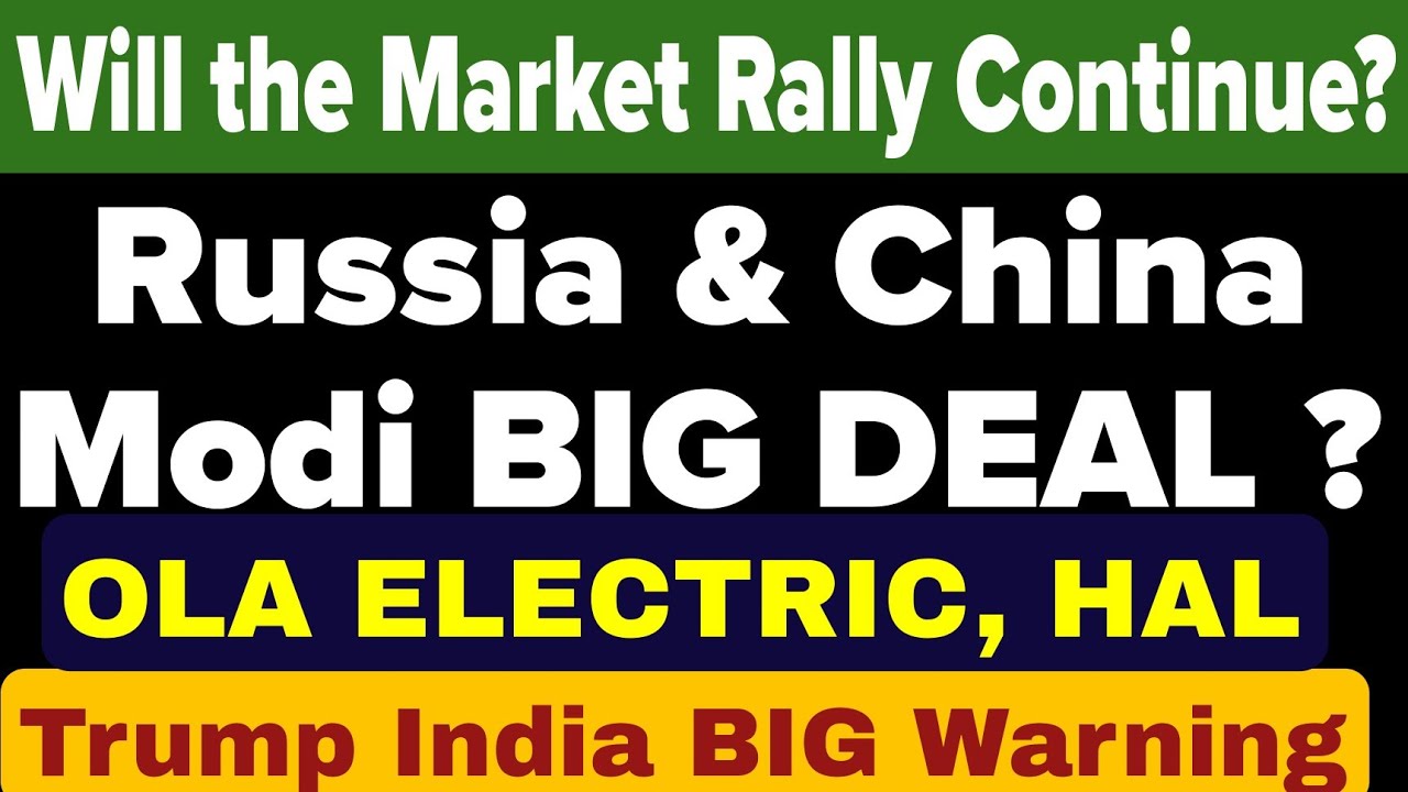 Market BIG Rally Continue? | CDSL,BSE Ltd, Angel One BIG NEWS | OLA ELECTRIC MOBILITY Latest NEWS