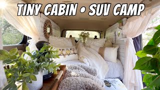 CAMPING ALONE in HILL COUNTRY🌳🐥ASMR No-talking, BIRDS/CAMP SOUNDS