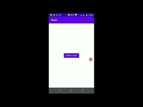Toast using android studio Android Development Course: 4 ||android app development || ieee projects