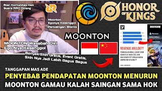 MAS ADE MOONTON EGONYA KESENGGOL PERSAINGAN BISNIS SAMA HONOR OF KINGS !! SKINNYA PADA DI BAGUSIN 