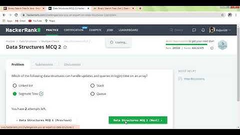 Hackerrank MCQs - Problem Solving