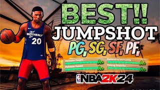 GREENEST JUMPSHOT in 2K24 | NO LIES! Shoot 75% every game #gaming #2k24 #rayallen #bestjumpshot