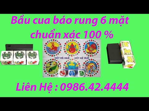Video Bầu cua rung 6 mặt giá rẻ - youtube