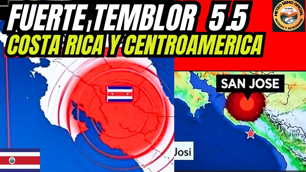 Fuerte temblor de tierra sacude a Costa Rica y Centroamérica hoy 18 de Noviembre