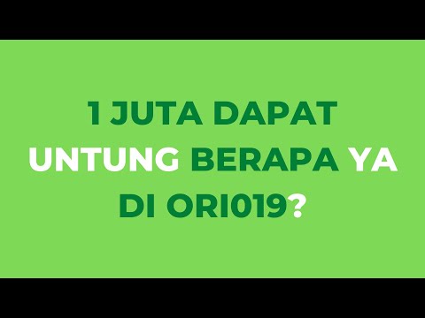 1 Juta Untung Berapa dari Obligasi Ritel Indonesia - ORI019?