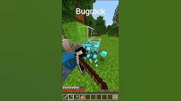 Java Vs Bedrock #shorts #minecraft #bugrock