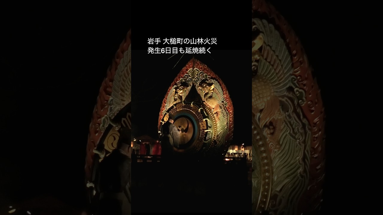 頑張れ！！岩手・大槌町！命を守りたい、家を守りたい！雨よ、さっさと降ってくれ！！☔　#高市早苗 #日本 #火事 #shorts #山 #グルメ
