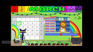 Kindergarten Math Calendar - March
