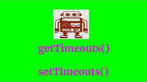 Webdriverio- Timeouts [ setTimeouts() and getTimeouts() ]