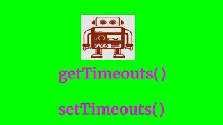 Webdriverio- Timeouts [ setTimeouts() and getTimeouts() ]
