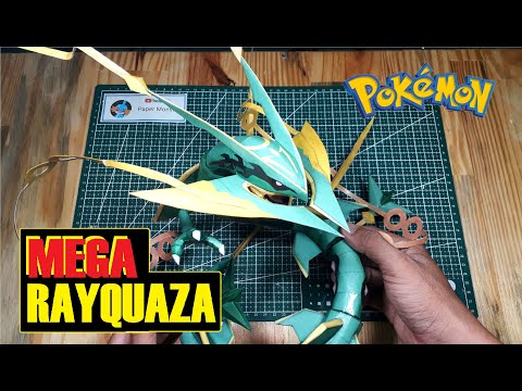 Video Mega Rayquaza | Pokemon PaperCraft | modelo de papel |... - youtube