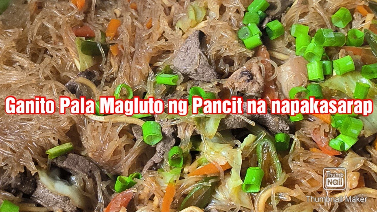 Ganito pala magluto ng Pancit with Pork Liver - YouTube