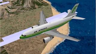 Microsoft Flight Simulator 98 | Entebbe to Nairobi | Air Afrique A310