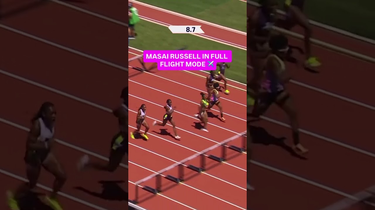Masai Russell PULLS AWAY with a MEET RECORD💨