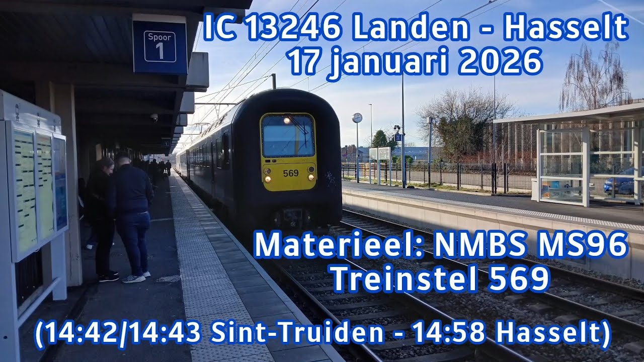 Rit met de NMBS MS96 #569 als IC 13246 van Sint-Truiden naar Hasselt | Treinritten (52)