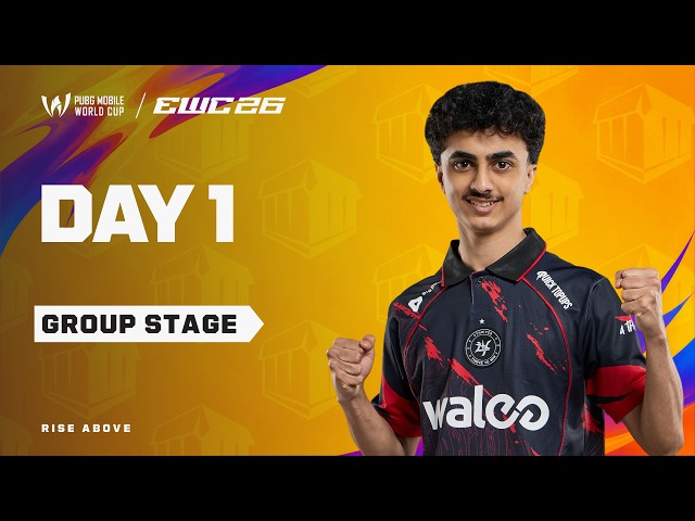 [EN] PMWC at EWC 26 Group Stage Day 1 | GROUP A | PUBG MOBILE WORLD CUP at 2026 ESPORTS WORLD CUP