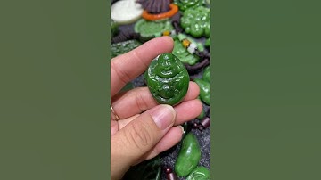 Phật di lặc ngọc bích Nephrite canada tự nhiên - LH 0905234788
