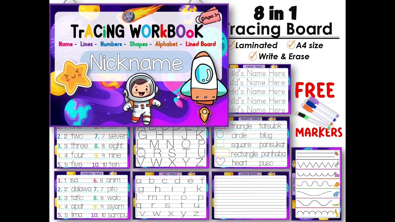 Доска для прорисовки 8 в 1 для начинающих