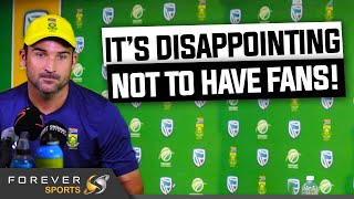 ITS DISAPPOINTING NOT TO HAVE FANS | Dean Elgar Press Conference | Forever Cricket