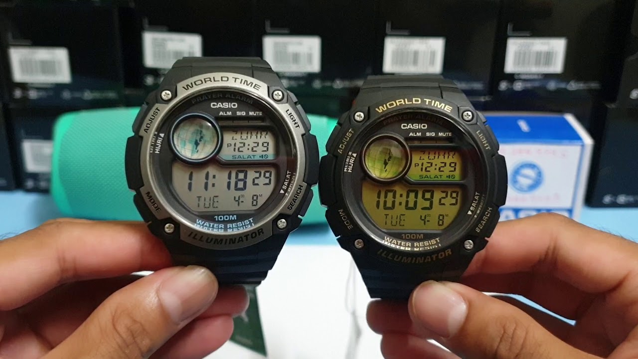 MODEL SAMA TAPI WARNA YANG BERBEZA | CASIO PRAYER ALARM | CPA-100-1A \u0026 CPA- 100-9A | HEROES TONIGHT - YouTube