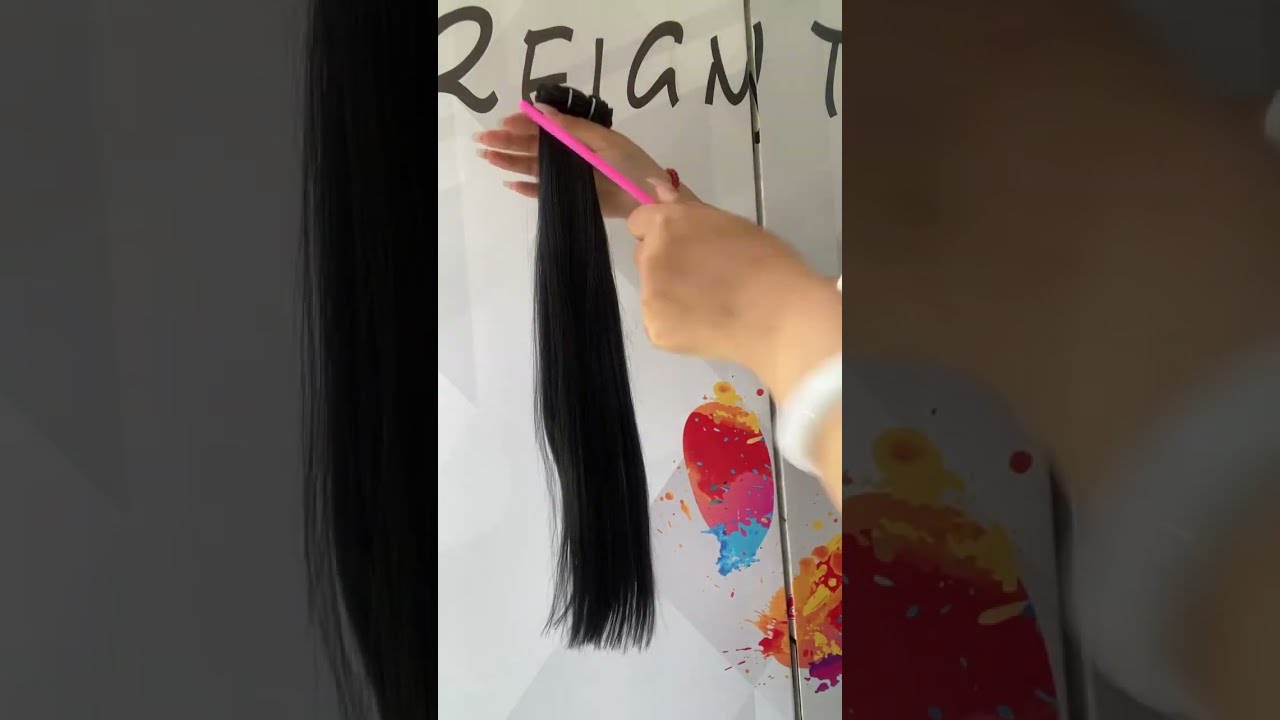 Machine Weft Extensions #1 Jet Black Weft | REIGN HAIR