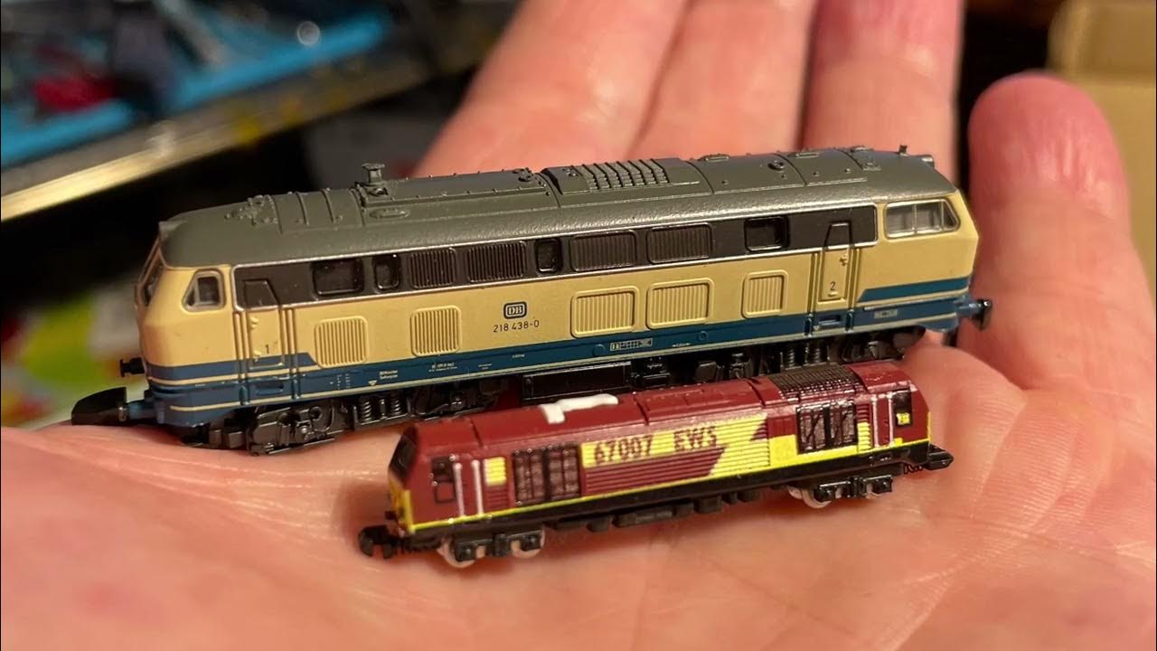 Smaller scales of model train Z scale vs T scale (1/220 vs 1/450
