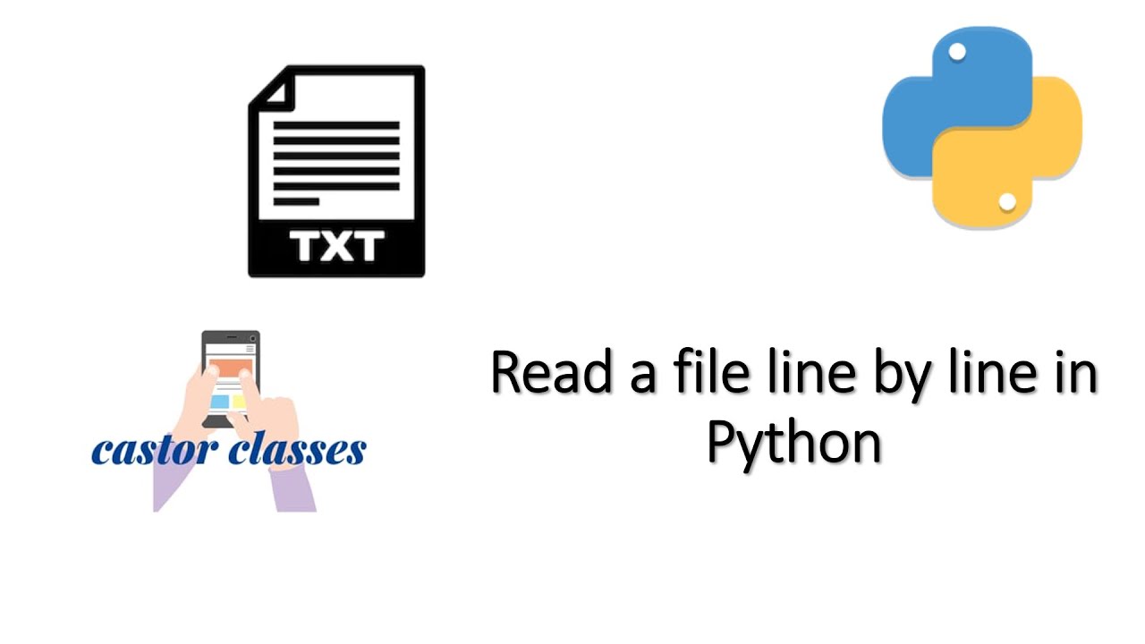 Read a file line by line in Python | Castor Classes - YouTube