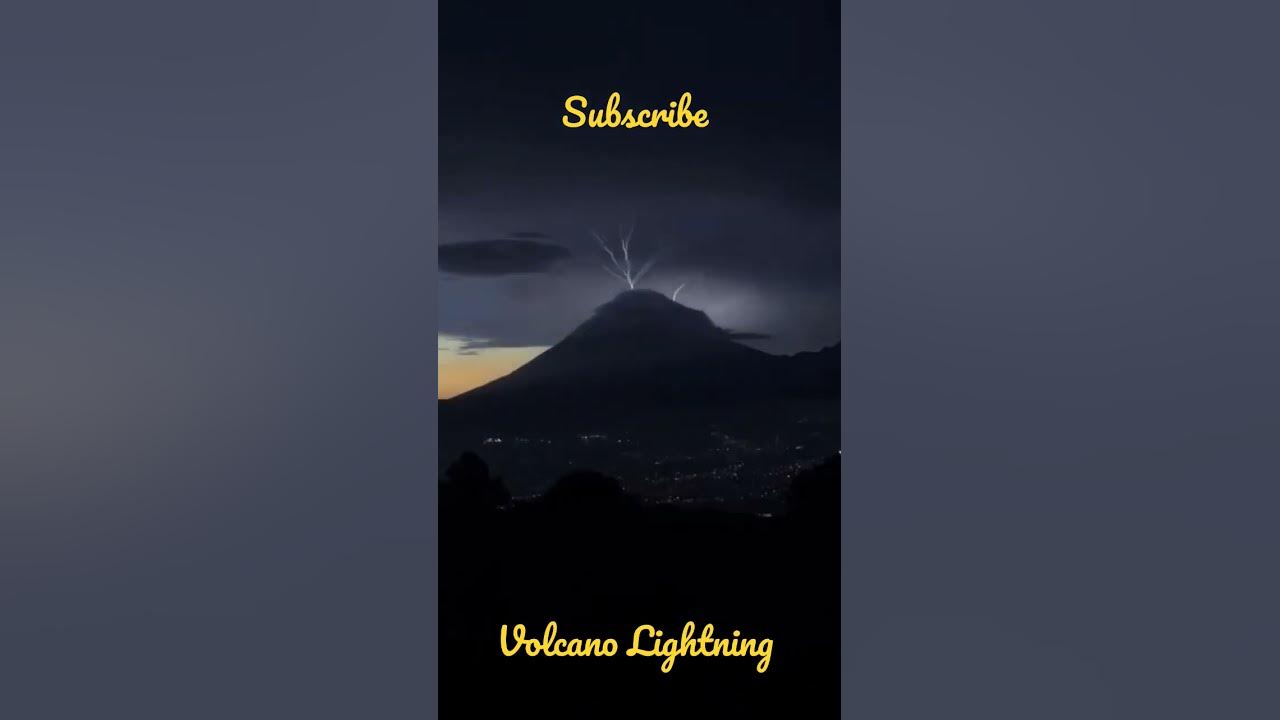 Volcano lightning