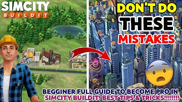 Begginers Tips & Tricks To Become Pro In SimCity BuildIt! 🔥 | SimCity Buildit Full Guide! ✅️