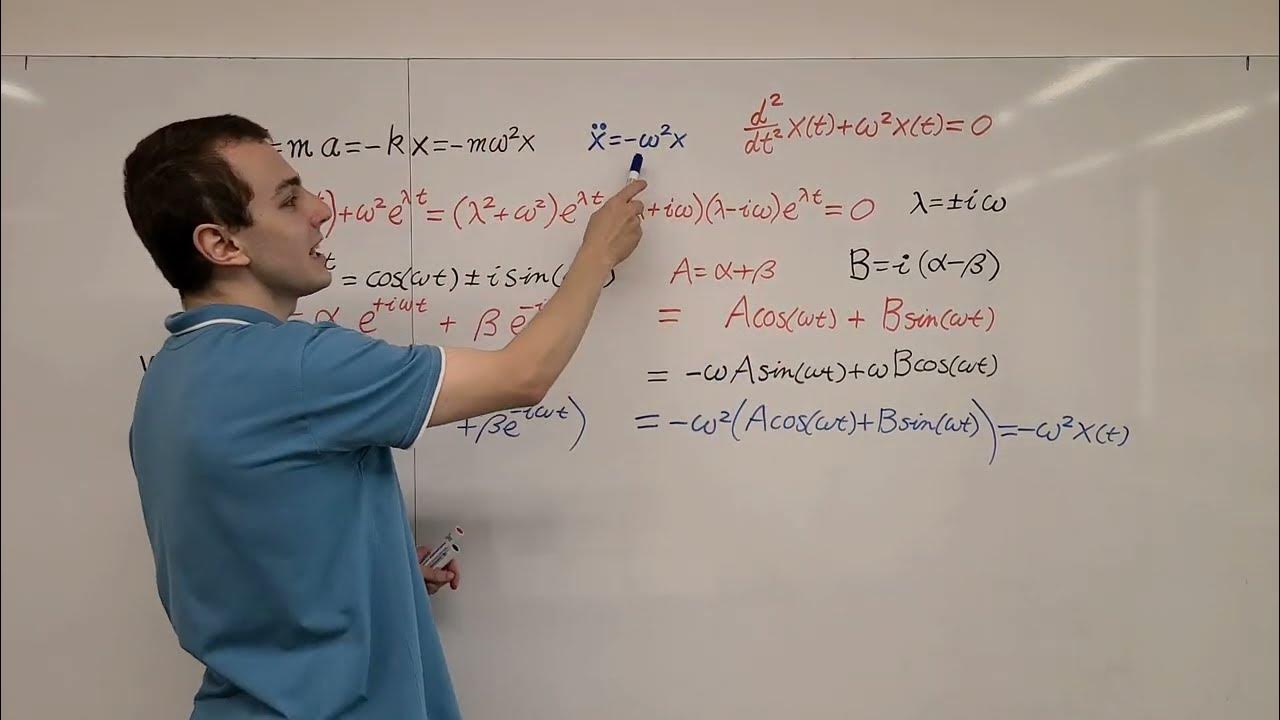 Harmonic Oscillator Second Order Ordinary Differential Equation