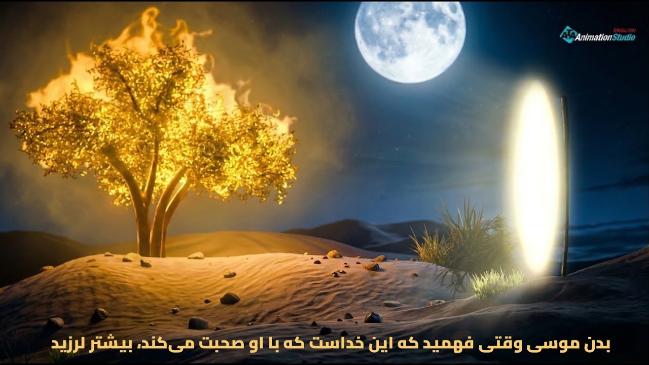 بدن موسی وقتی فهمید که این خداست که با او صحبت می‌کند، بیشتر لرزید
