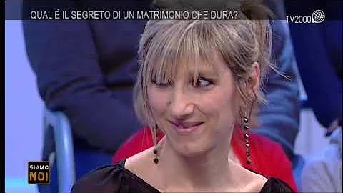 Costanza Miriano e padre Giovanni Marini a TV 2000...