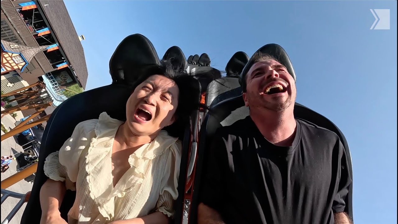 Riding new AlpenFury rollercoaster at Canada's Wonderland