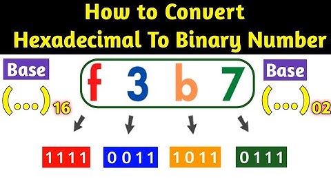 Hexadecimal to Binary Number Conversion in Hindi । Number System Conversation.
