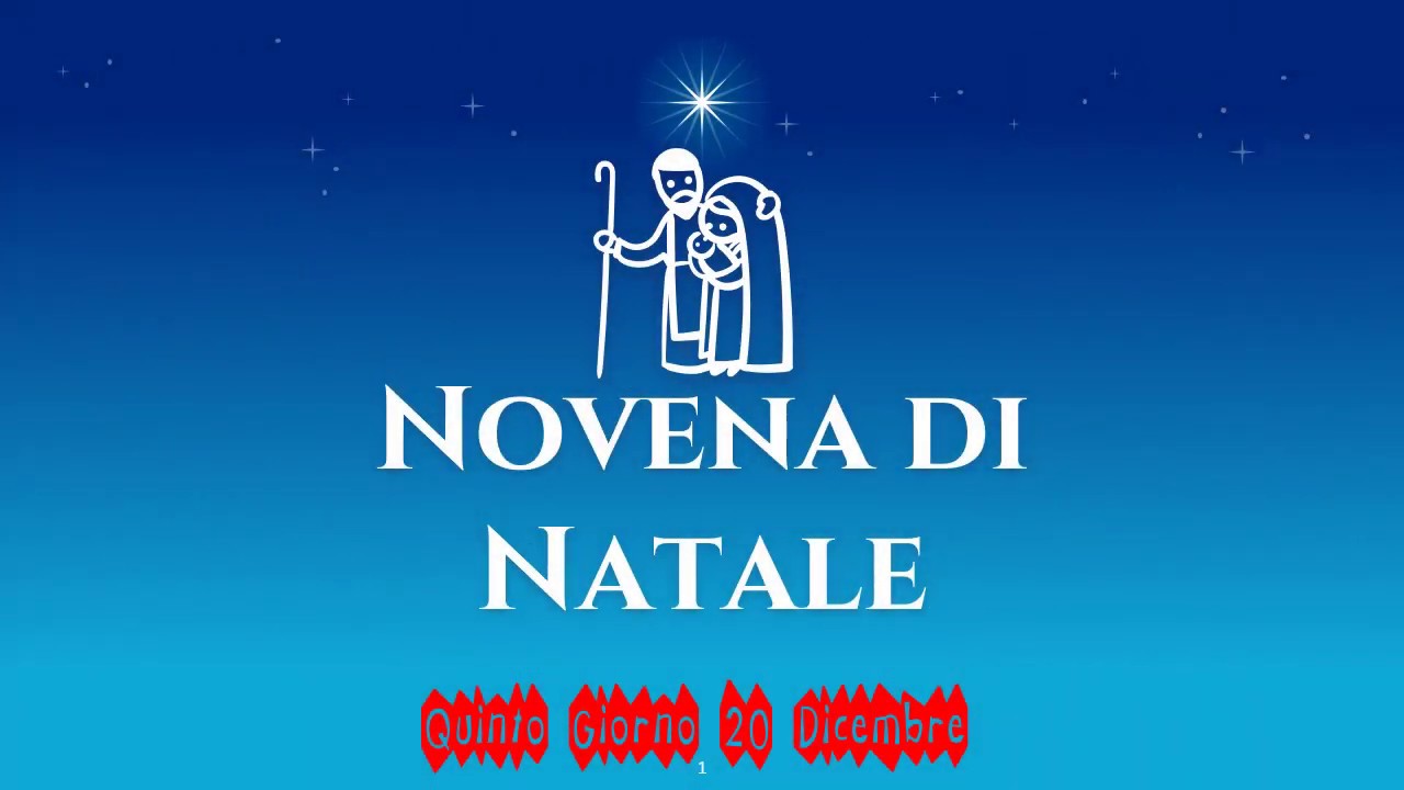 Novena di Natale "20 Dicembre" ( quinto giorno ) - YouTube