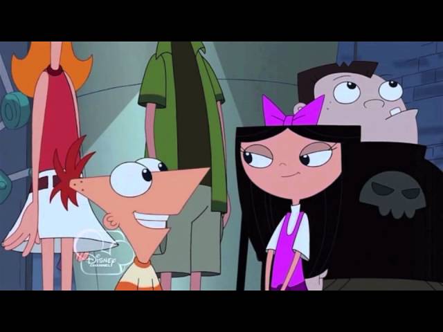 Phineas & Ferb: Isabella Kisses Phineas class=