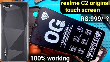 how to replace realme c2 touch screen | realme c2 display change