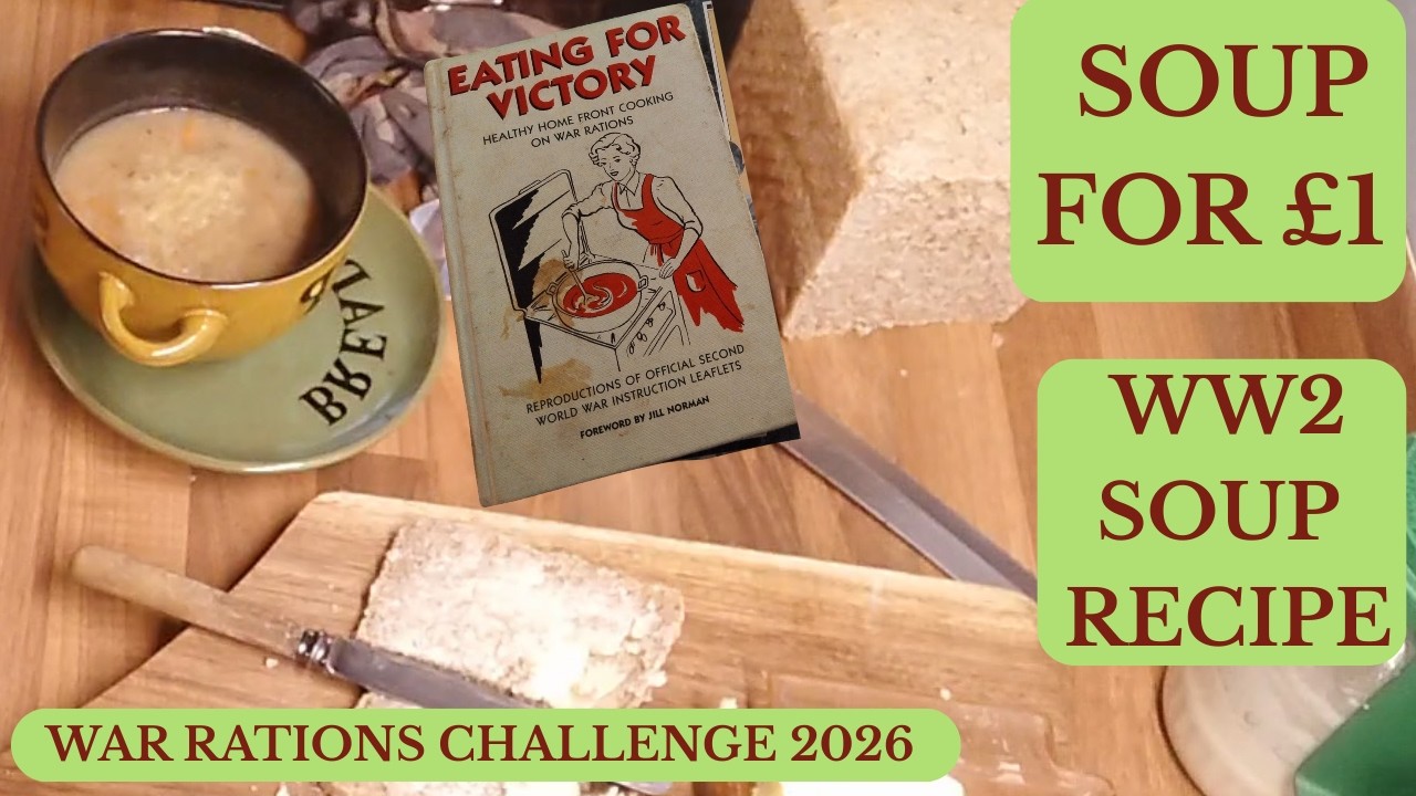 Frugal Carrot & Potato Soup (Soup for less than £1) WW2 Ration Book Recipe