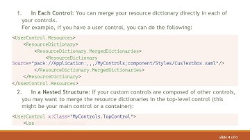 Mastering Resource Dictionaries in Your Custom Control Library