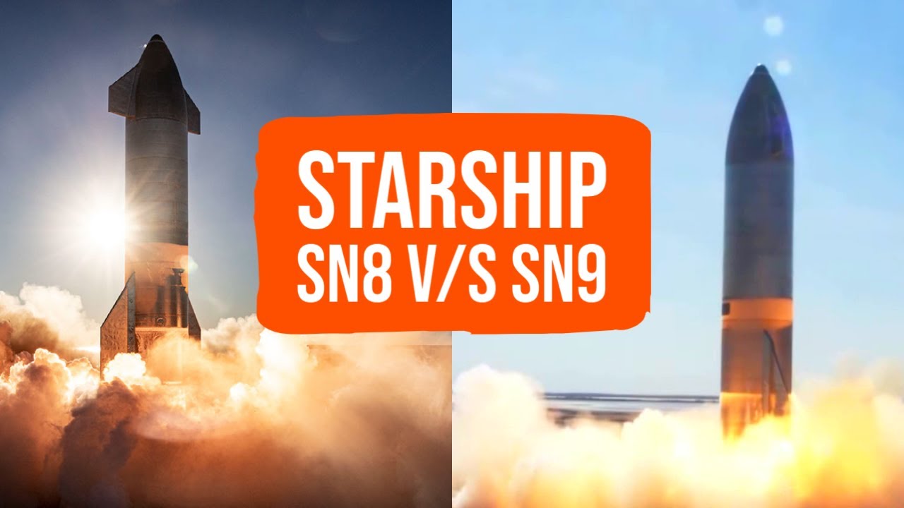 SpaceX Starship SN9 & SN8 Flight Comparison 🚀