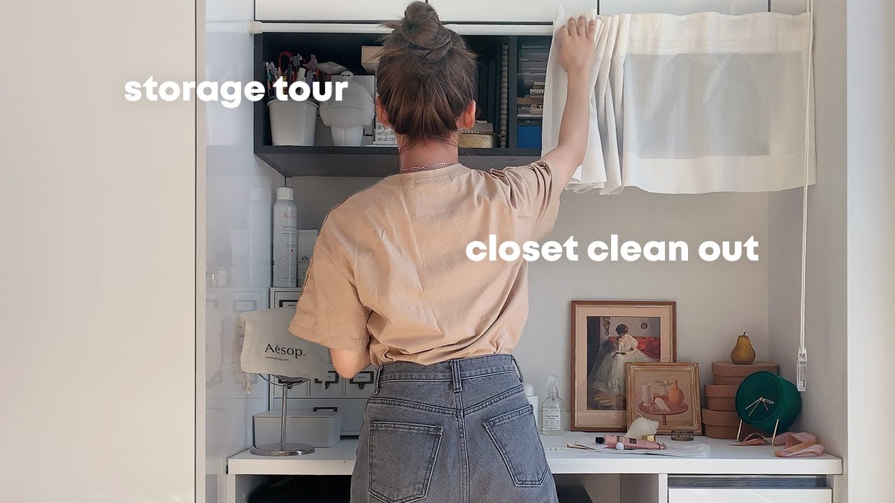 수납공간과 옷장 정리하기, 주구장창 정리만 하는 브이로그 | Storage and Closet Organization