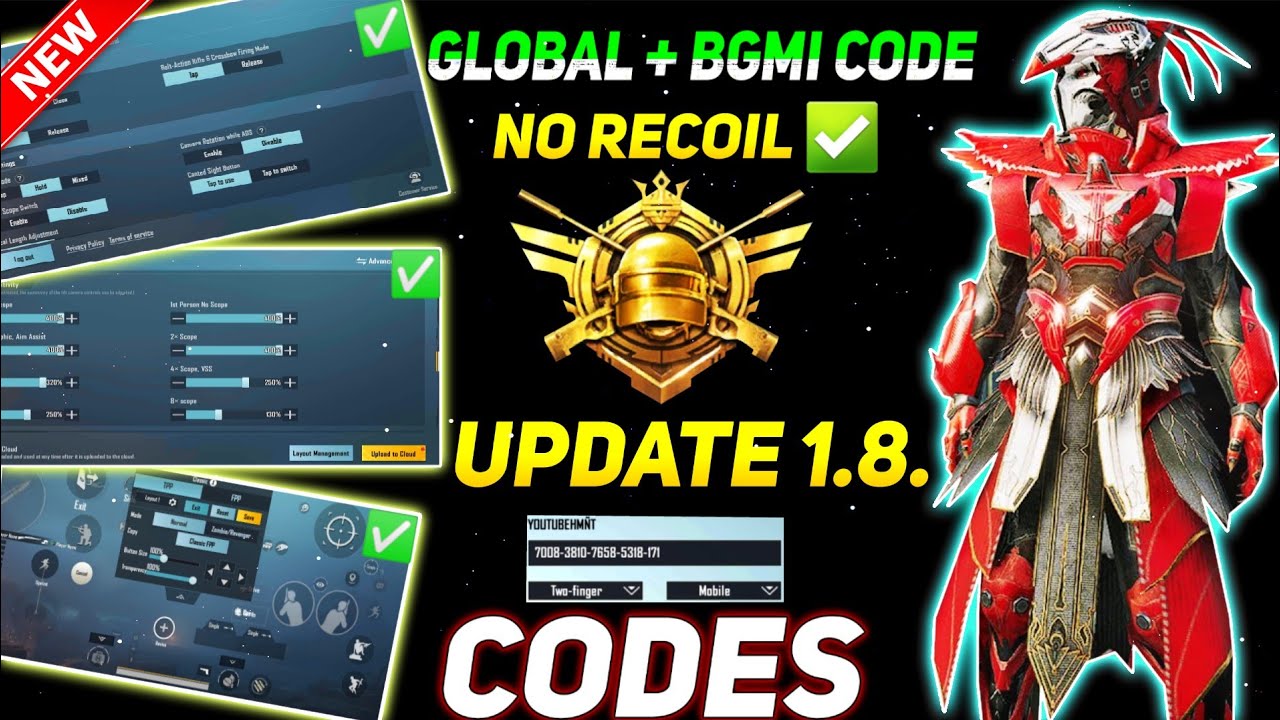 GYROSCOPE 😱!! BEST SENSITIVITY 100% NO RECOIL AFTER NEW UPDATE 1.8 😱| Pubg Mobile Sensitivity