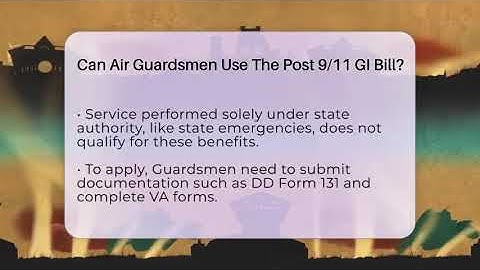 Can Air Guardsmen Use The Post 9/11 GI Bill? - Air Guard Commanders