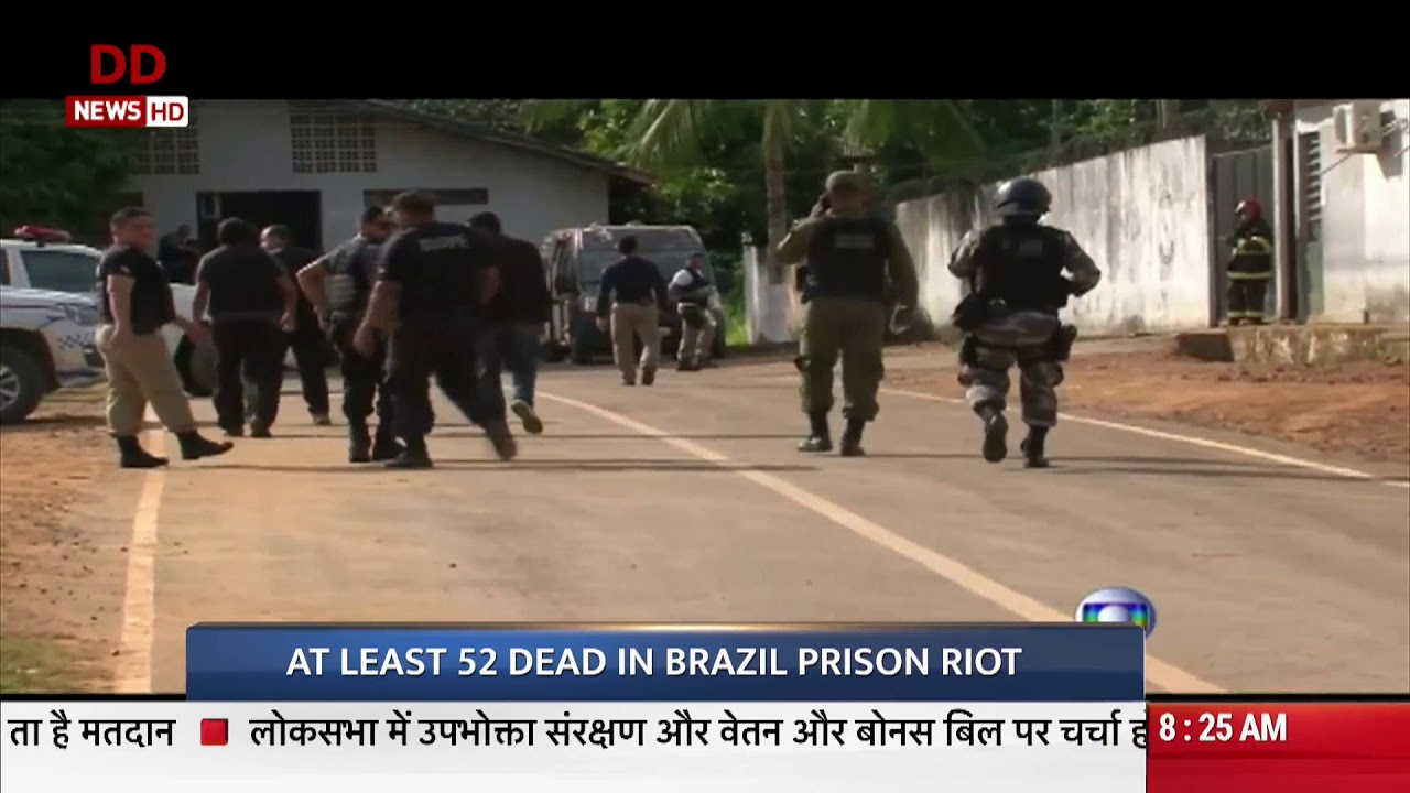 At least 52 dead in Brazil prison riot