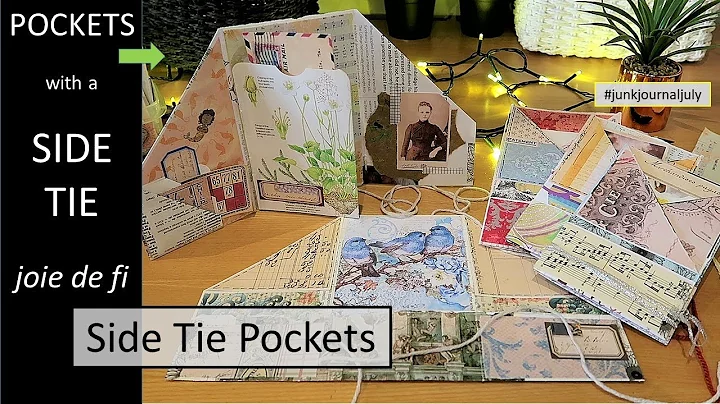 Pockets for Junk Journals with a Side Tie  Tutorial