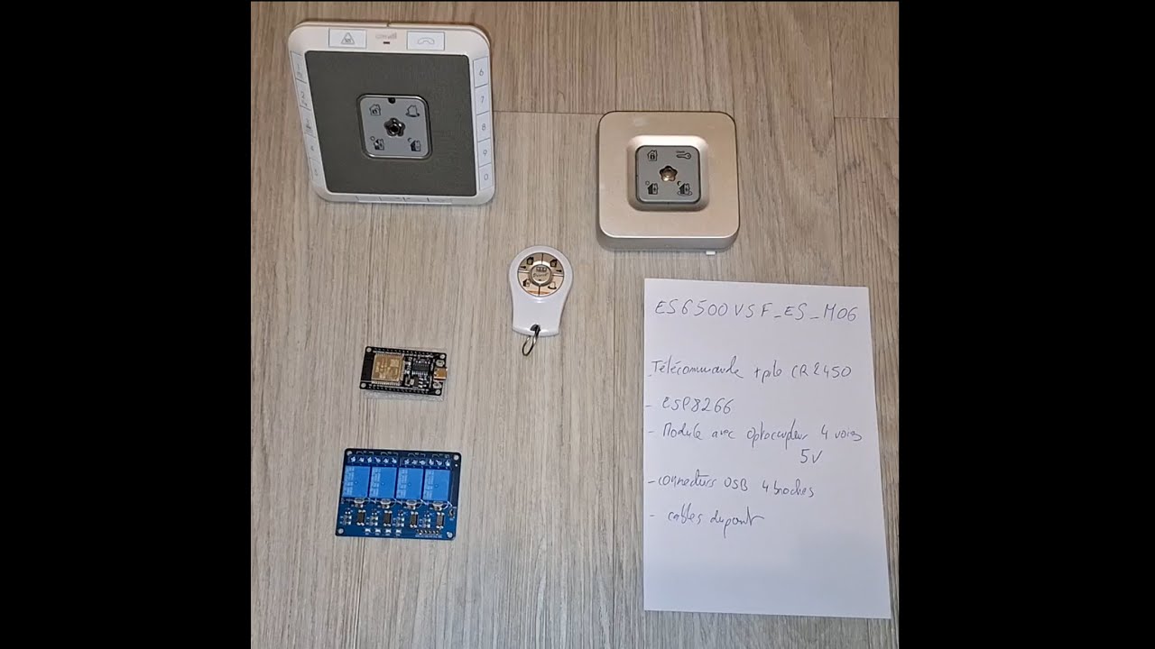 Hack télécommande Verisure avec ESP8266 pour appli Android ou Home Assistant