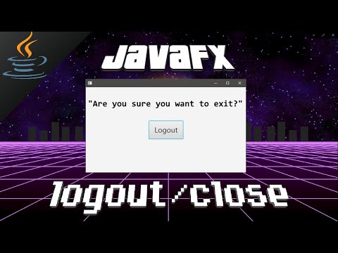 JavaFX logout/exit button ?