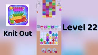 🧶 Knit Out Level 22 Walkthrough | Step-by-Step Guide 🎮 | SolutionGuruji